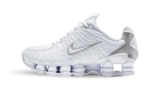 Nike Shox TL White Metallic Silver Max Orange (W)